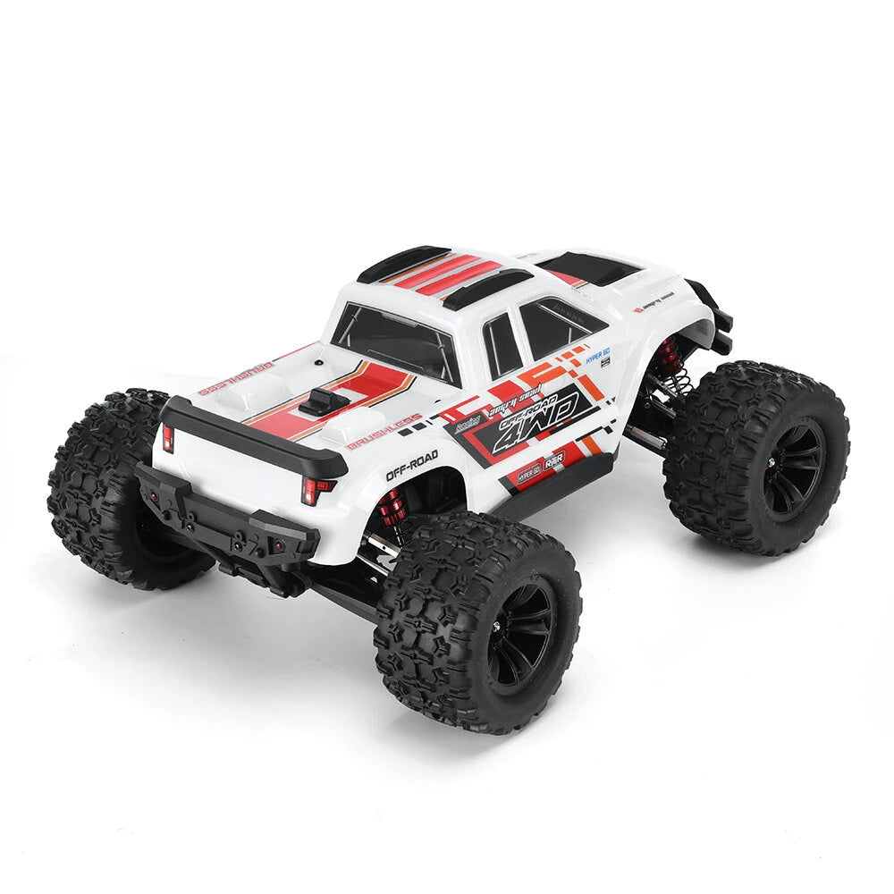 MJX Hyper Go 10208 *V2* 4S Capable Brushless 1:10 Scale Truck (White)