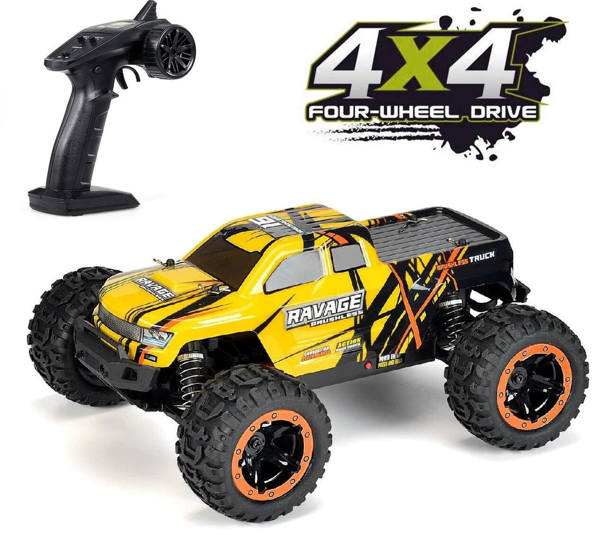 HBX 16889A Pro – 1:16 Brushless 4WD RC Monster Truck - UK Stock