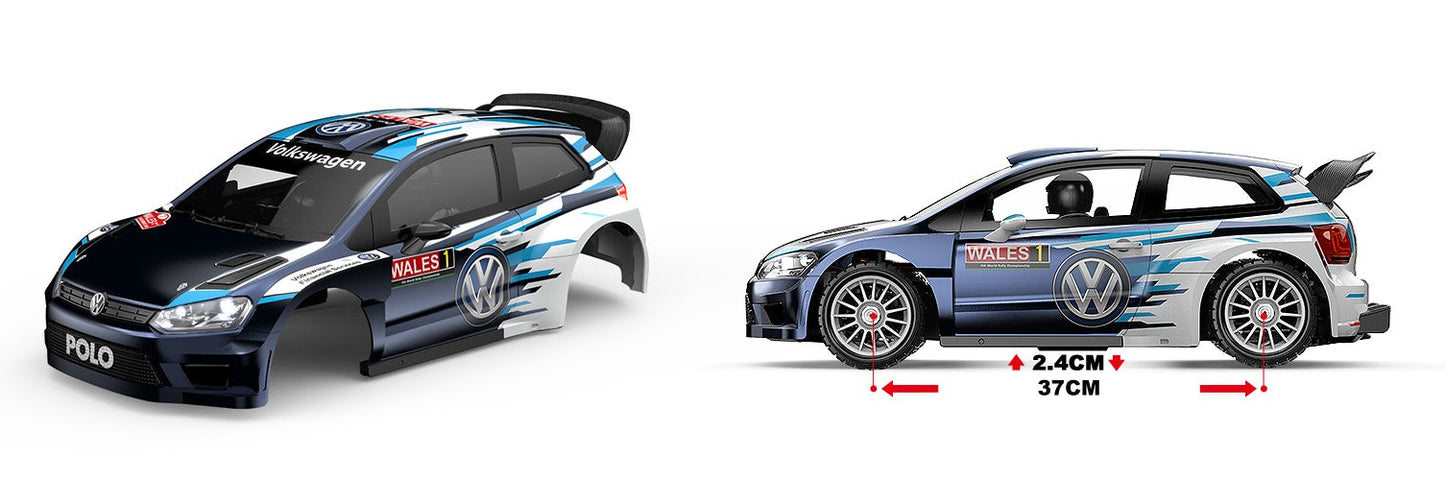 Two MJX 7304 cars on a white background