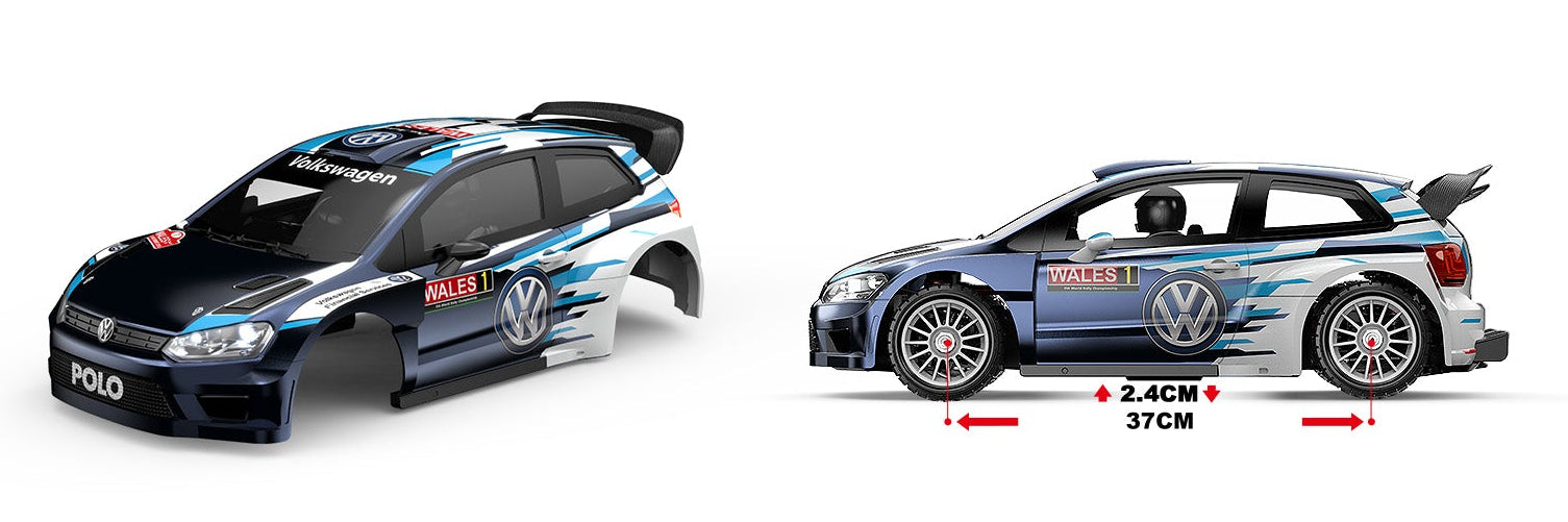 Two MJX 7304 cars on a white background