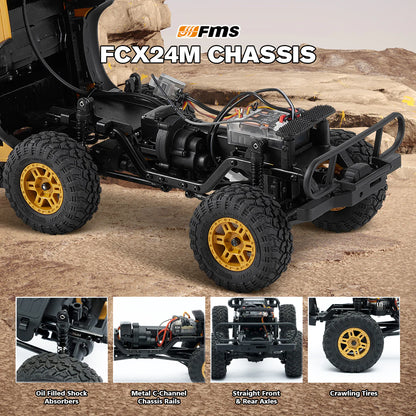 FMS FCX24M Land Rover Defender D90 RC Crawler - rear view
