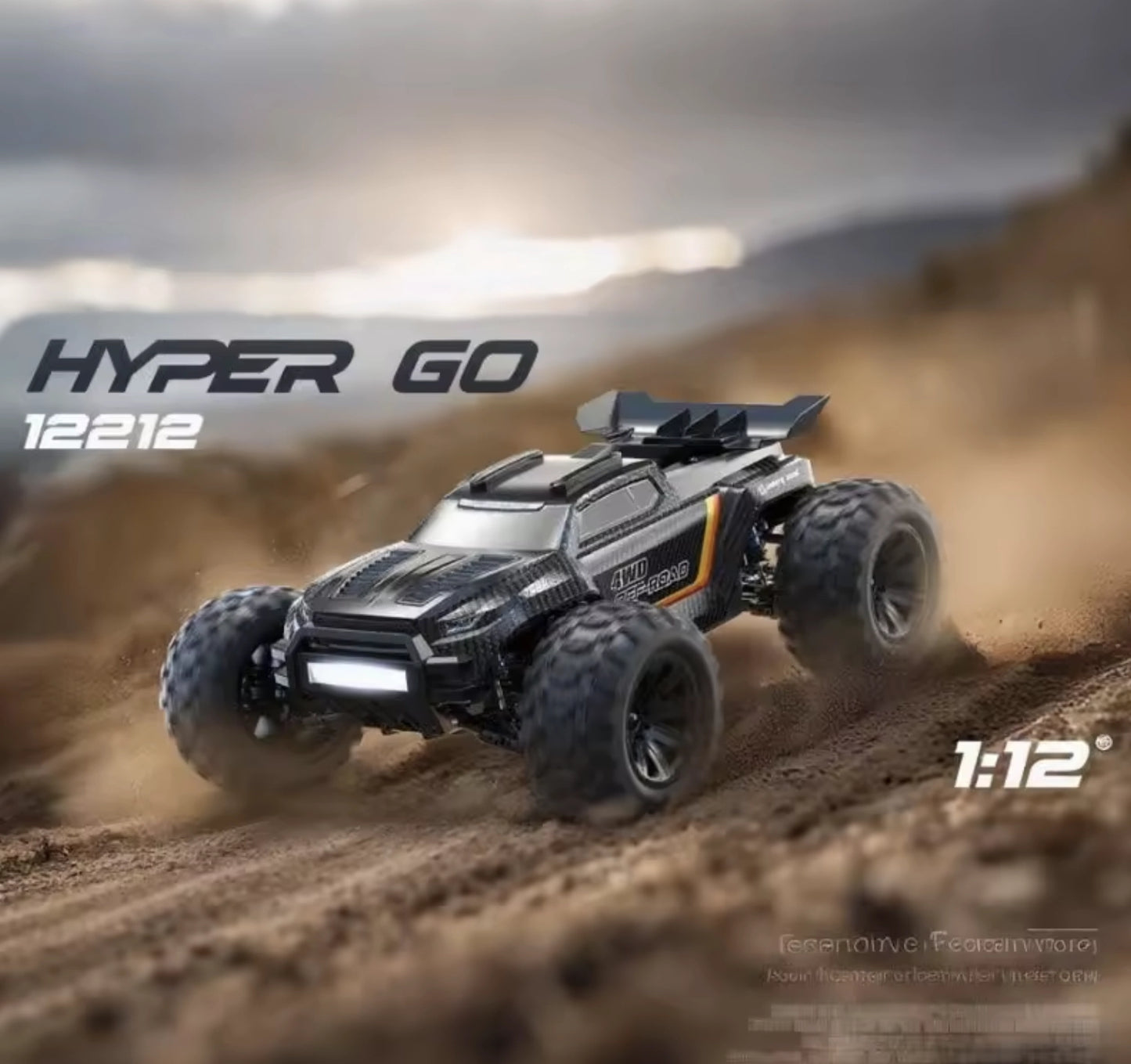 MJX 12212 1:12 Scale RC Monster Truck 3S Brushless - UK STOCK