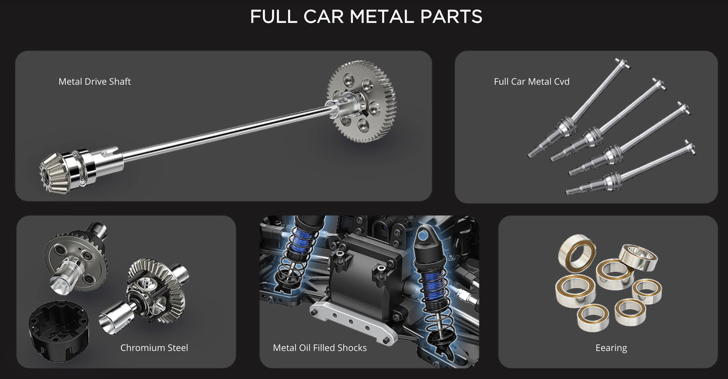 MJX 12212 1:12 Scale RC Monster Truck 3S Brushless - UK STOCK