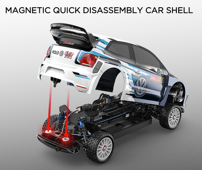 MJX Hyper Go 10304 VW Polo 1:10 Drift/Rally RC Car - UK Stock – Inc. Battery, 2/3S