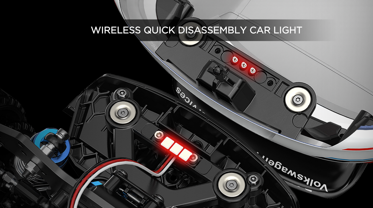 MJX Hyper Go 10304 VW Polo 1:10 Drift/Rally RC Car - UK Stock – Inc. Battery, 2/3S