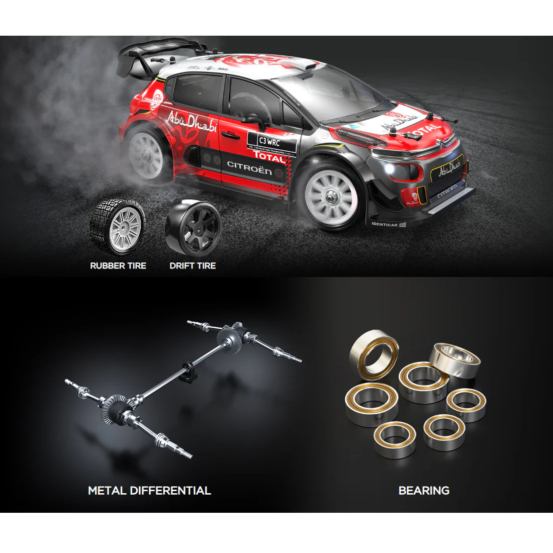 MJX Hyper Go 14303 RC Rally Car Drift 1:14 Brushless Gyro 2S/3S ready