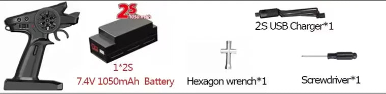 MJX Hyper Go 16209 RC Car 1:16 Off Road Brushless Basher 2S INCLUDED/3S Capable